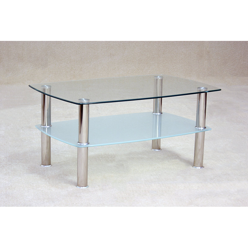 Jacinth Four Leg Coffee Table, Clear