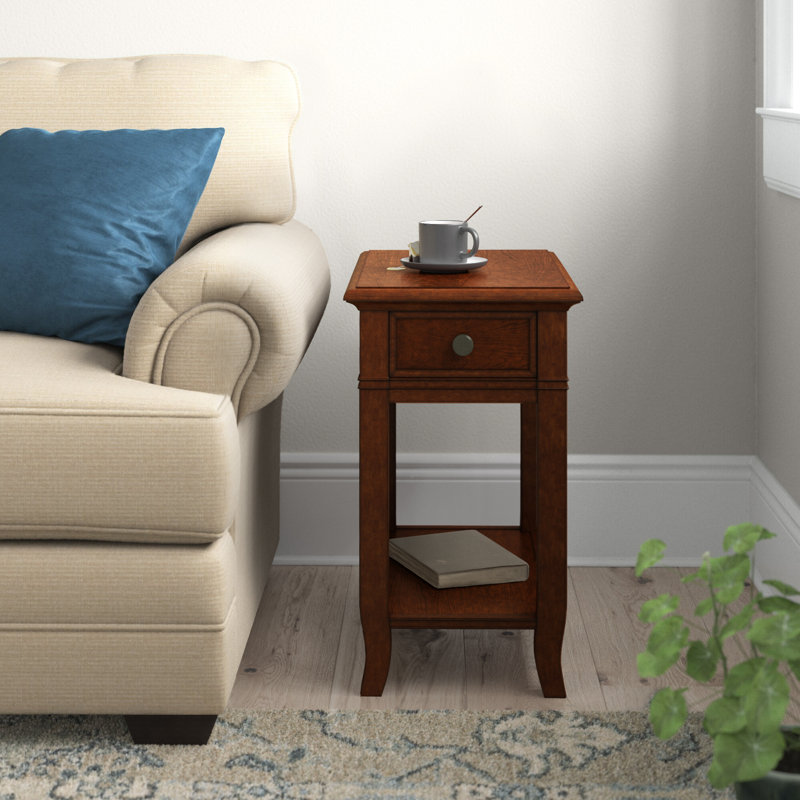 Grand Bahama End Table with Storage, 24" H x 20" W x 24" D