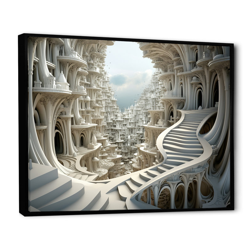 Dreamscape, Cadre flottant noir, H 30 po x l 40 po x P 1,5 po