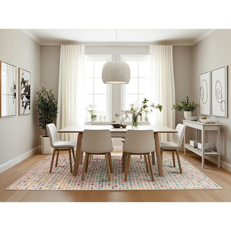 Abstract Indoor Rug, Rectangle 7' x 10'