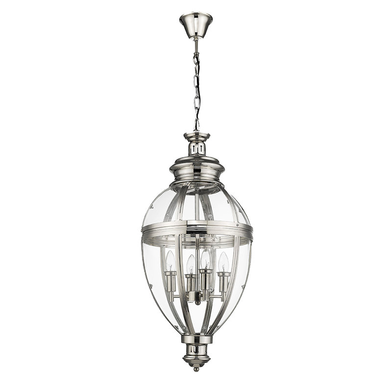 Sprowston 4 - Light Antique Sphere Pendant, Nickel