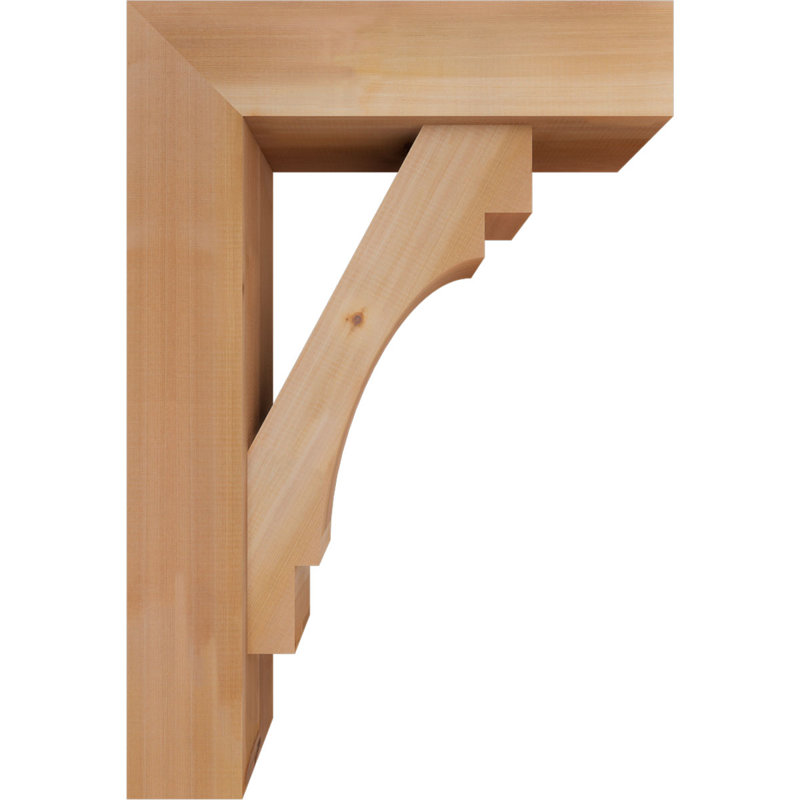 Support Merced Block avec support décalé, 38 x 26, Cèdre rouge occidental de l 7 1/2 po (lisse)