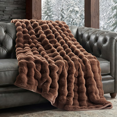 Ridgeline Faux Fur Throw Blanket