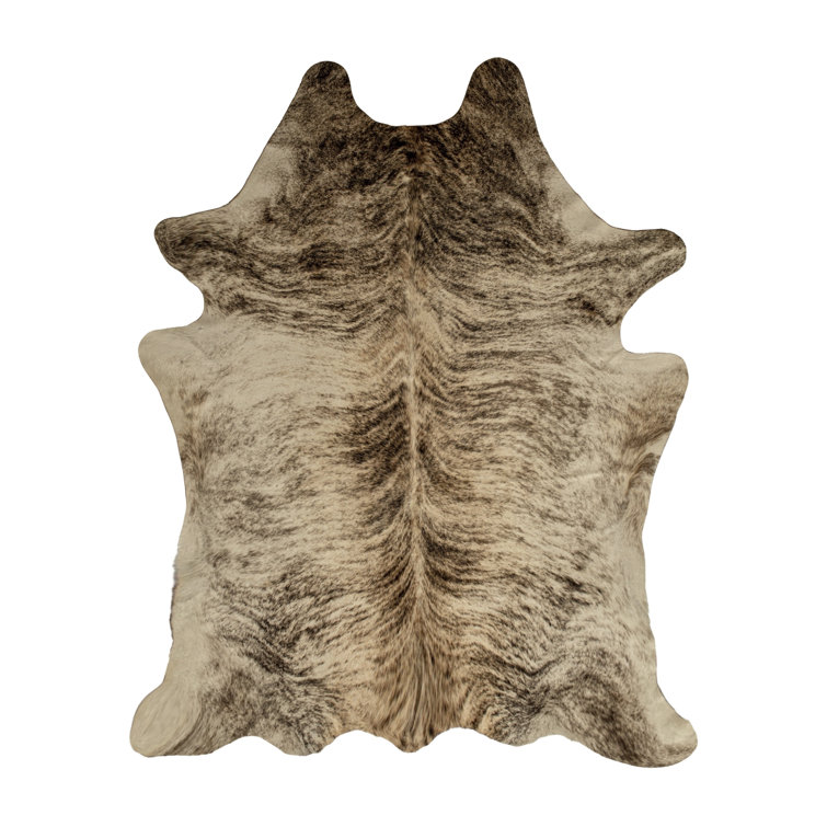 Tapis zèbre en peau de vache Abhinav