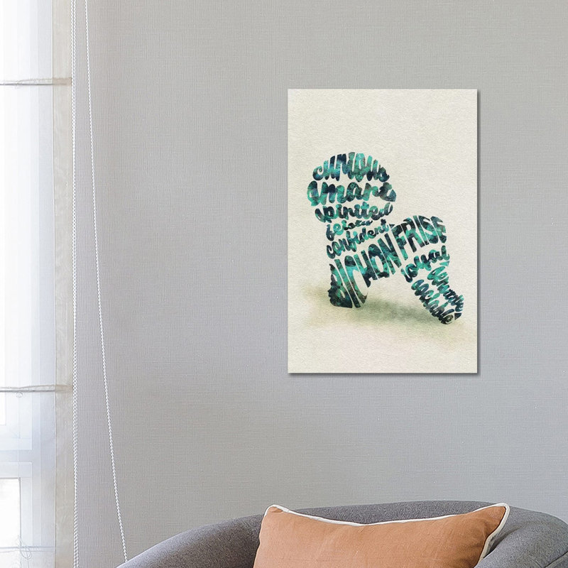 Bichon Frise by Ayse Deniz Akerman - Wrapped Canvas Print, 66.04 cm H x 45.72 cm W x 3.175 cm D