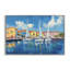 Giclée encadrée de bateaux blancs dans un port coloré, design par Franklyn Gregory-942368469-942368470