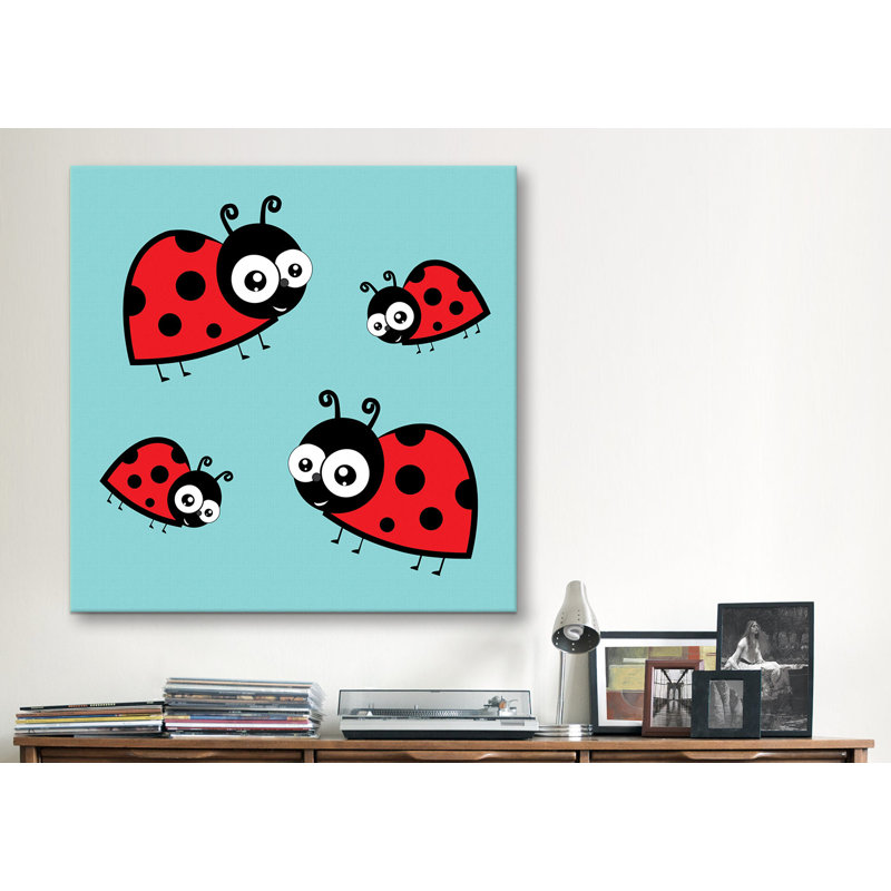 Nathan Lady Bug - reproduction sur toile, H 12 po x l 12 po x P 0,75 po