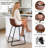 Bar Stools of 2/3/4, 26/30 Inch Counter Height Barstools with Back Faux Leather Bar Height Stools for Kitchen Island Counter-1812814385-1812814378-1812814387