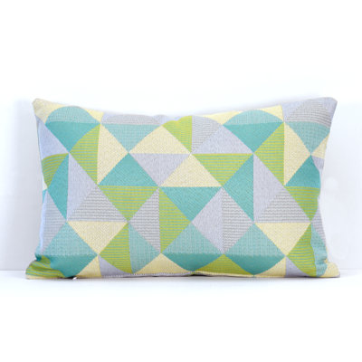 Pacifica Lumbar Geometric Outdoor Throw Pillow