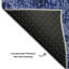 Tapis bleu marine Cerrito AMF559 lavable à la machine de qualité supérieure-103978767