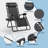 Set of 3 Folding Zero Gravity Reclining Chair Set with Side Table, Lounge Chairs Set with Headrest-2132563975