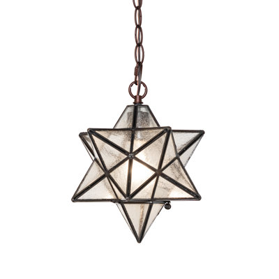 Mini-luminaire suspendu 9 po Moravian Star