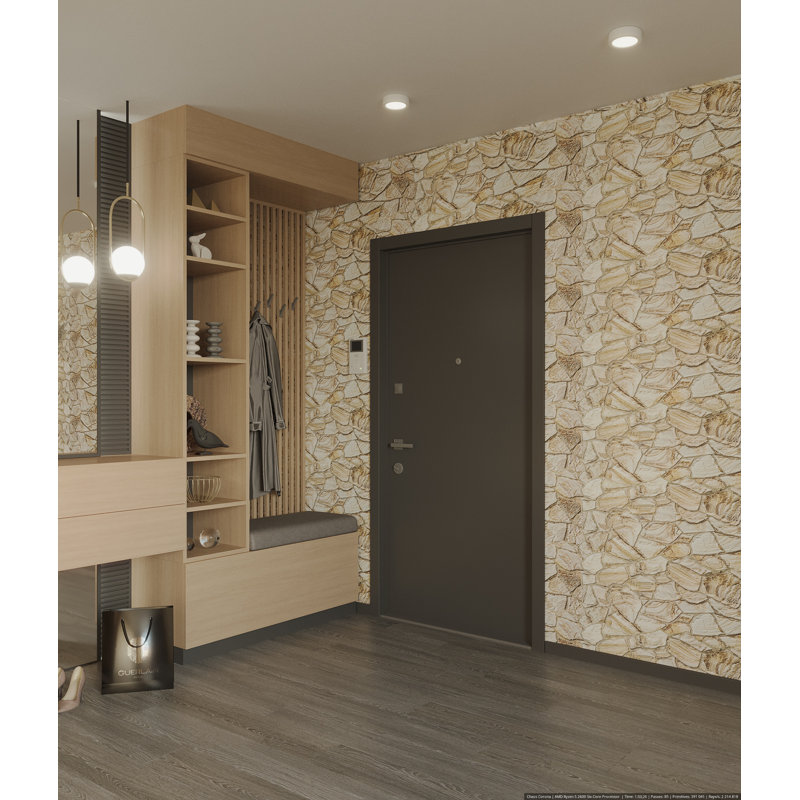 Panneaux muraux 19 po x 39 po Falkirk (paquet de 10), Brun/beige