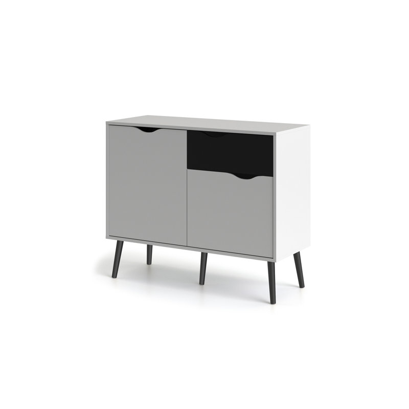 Myrasol 98.6cm Sideboard, White/Black