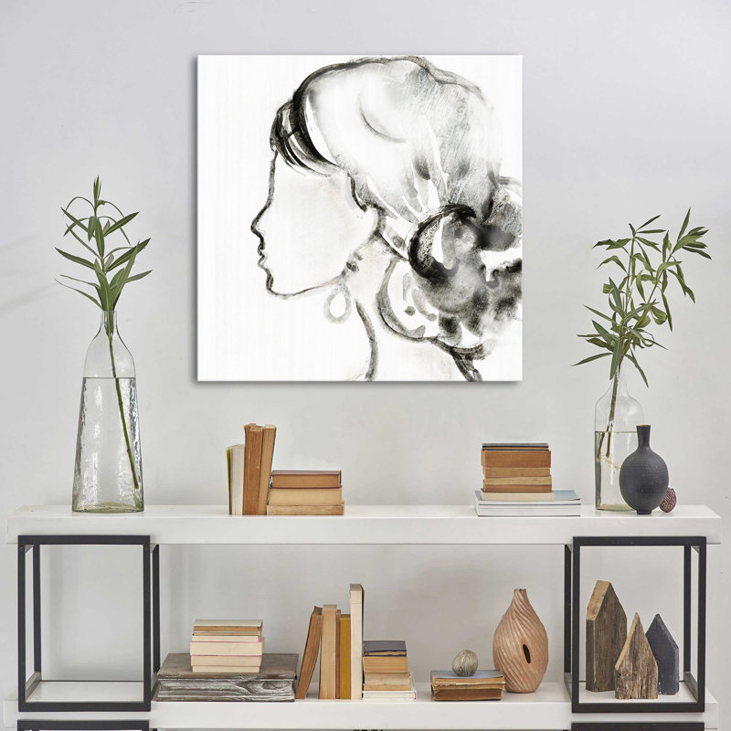 "Fashion Portrait II" par Tava Studios, reproduction sur toile, H 18 po x l 18 po x P 1 po