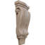 Petit corbeau en bois de pilastre traditionnel l 4 3/4 po x P 1 3/4 po x H 10 po (paquet de 2)-91124458