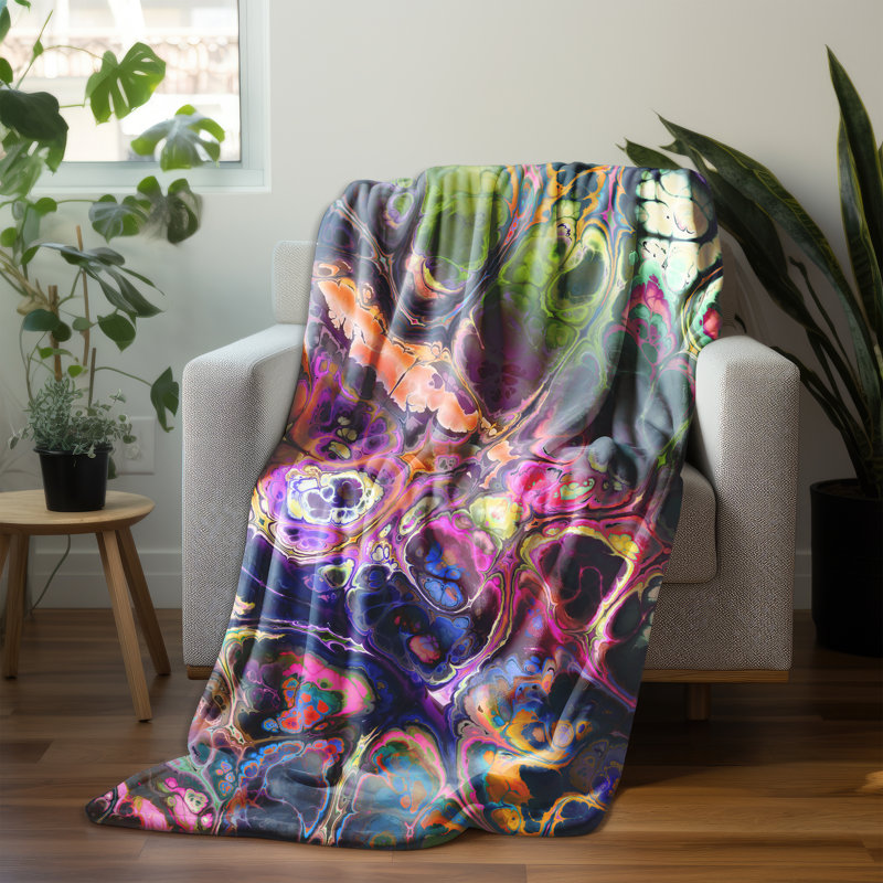 Throw Blanket, 80" L x 68" W