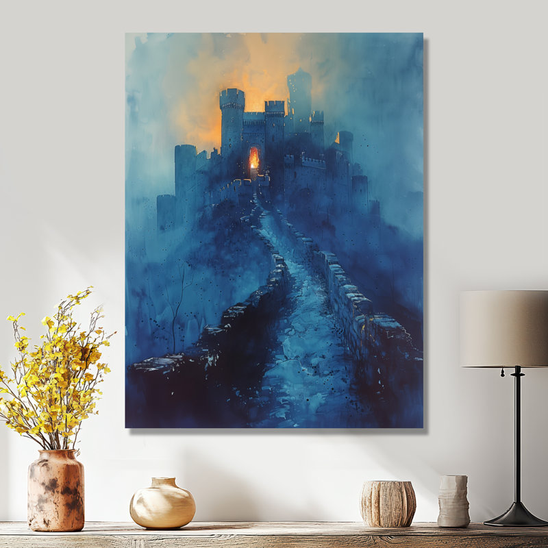 Bleu, bleu, été, forteresse de Legends - forteresse, art mural, Toile tendue, H 40 po x l 30 po x P 1,5 po