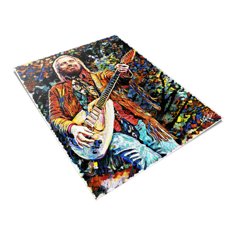 Tom Petty - «parmi les fleurs sauvages» par Rockchromatique - impression sans cadre, L 20 po x H 30 po