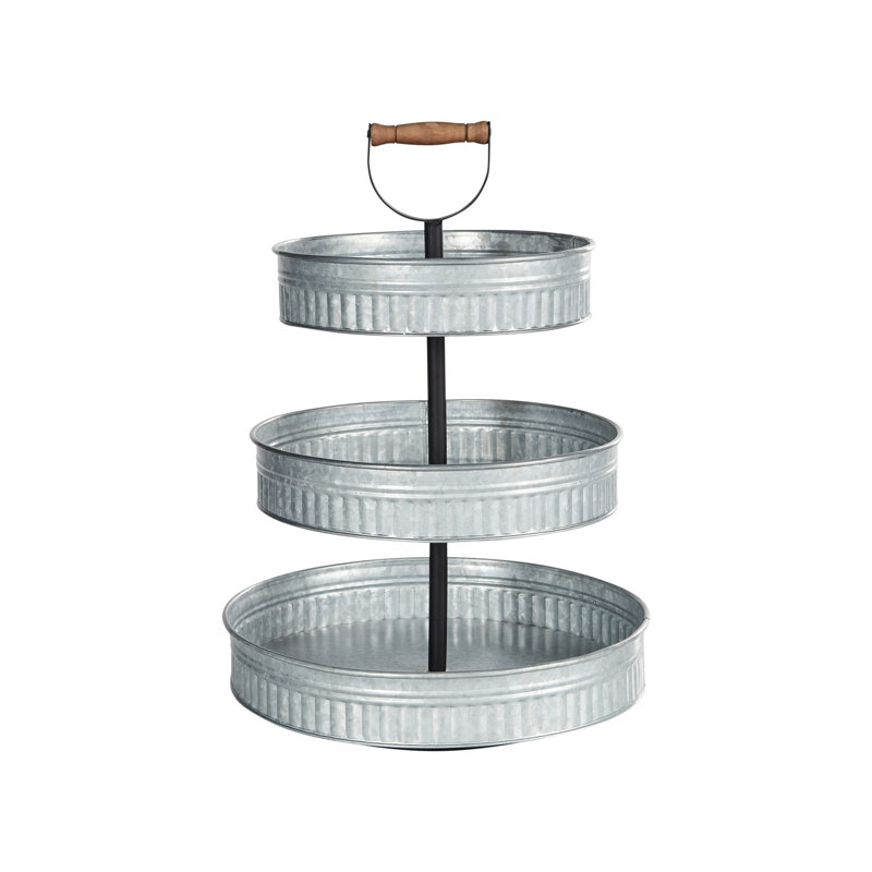 3-Tiered Cake Stand KOUIGN Silver Tiered Stand