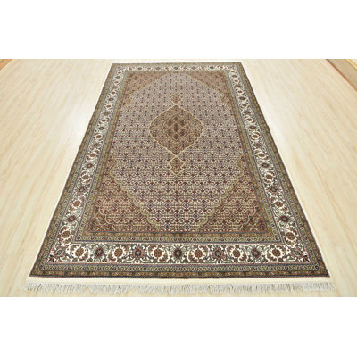 Neilan One-of-a-Kind Rectangle 6' X 9'1" New Age Wool Area Rug in Ivory/Blue/Brown