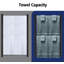 Wall mounted electric towel heater plug-in or hard wired combination unit, 10 drying tracks, to meet various needs-97810568