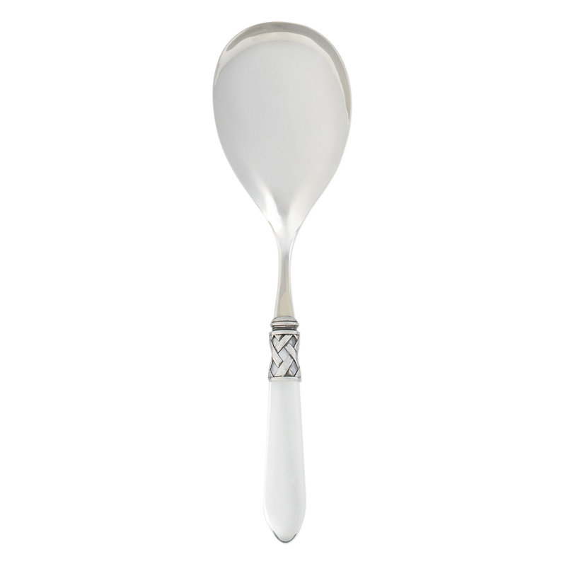 Aladdin Stainless Steel Serving Spoon, White