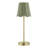 18" Metal Table Lamp With Green Shade-1957445995