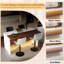 Table de salle à manger moderne avec 4 tabourets de bar, éclairage à DEL pour la cuisine et la salle à manger-392860902-392860903-392860922