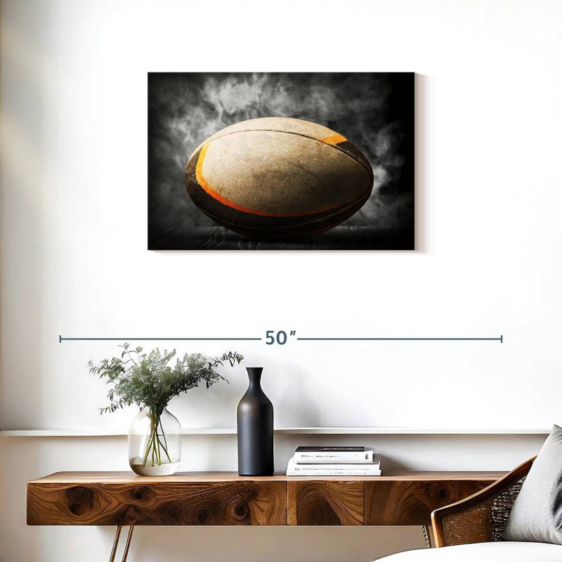 Rugby ball pop Sireci, H 20 po x l 30 po