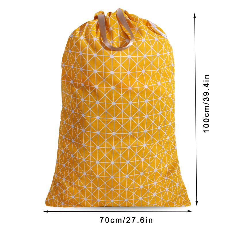 Fabric Laundry Bag, Yellow
