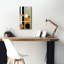  «Switching Levels 1» par Alonzo Saunders, art mural sur toile, 12 po x 24 po