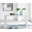 Chowchilla 6 Black Dining Table And 6 White Black Leg Chairs-86714291-86714292