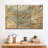" Vintage Pittsburgh City Map " 3 Piece Art Set-92833531