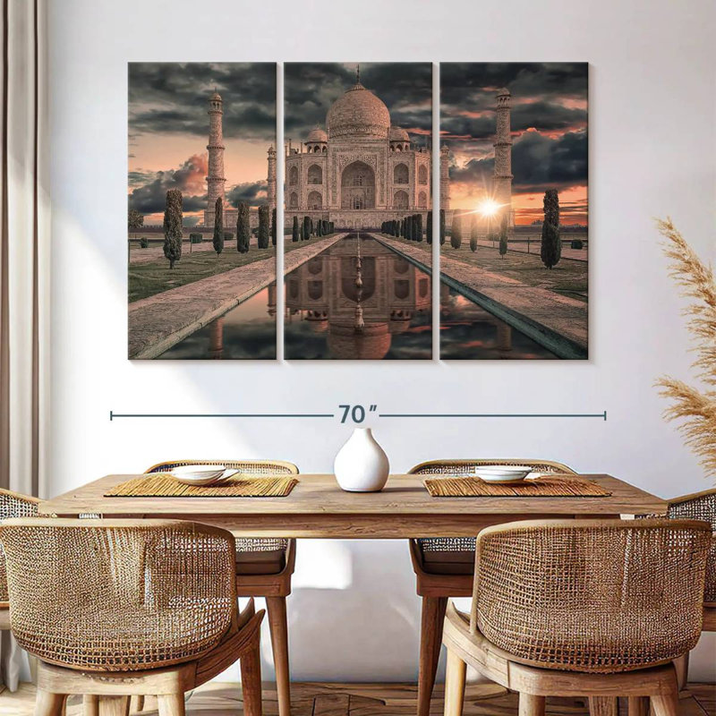Taj Mahal à couper le souffle Adella, H 42 po x l 65 po