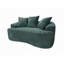 Courbé foncé 67,24 po, coussins à ressorts ensachés, 3 coussins décoratifs, aucun assemblage, récupération rapide de la forme, extension rapide pour les petits espaces