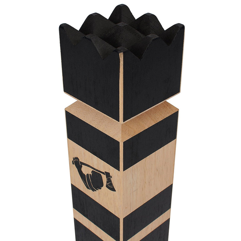 Kubb en bois massif avec étui de transport Grown Man Games