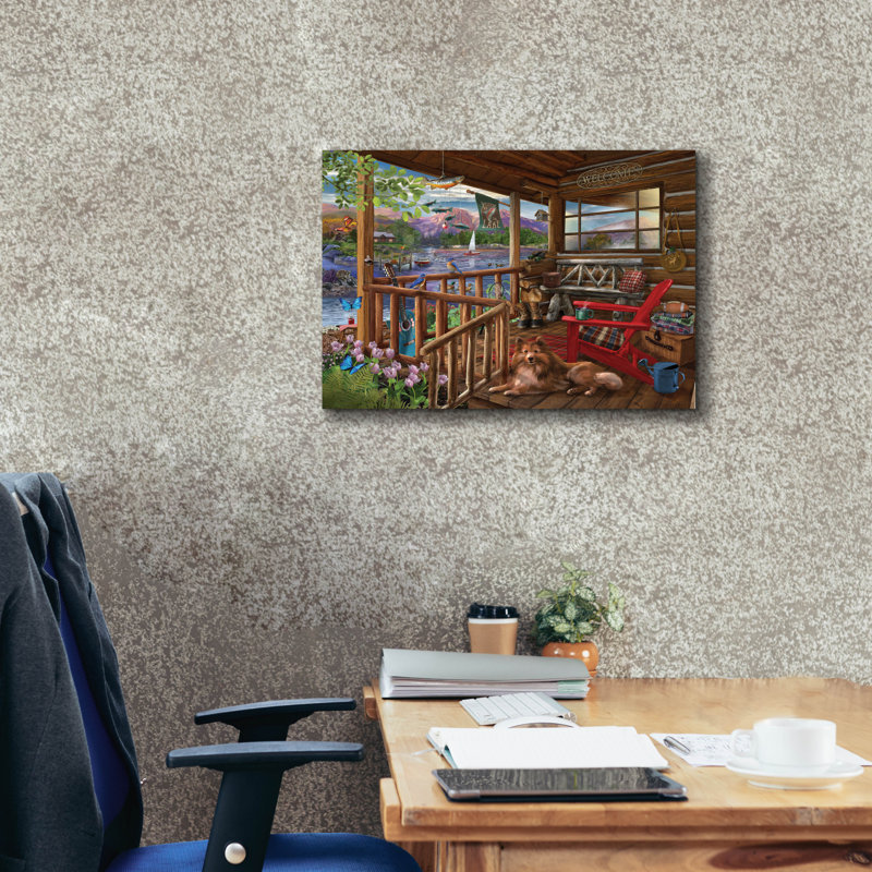 «Porch Life» par Bigelow, illustrations sur toile, H 20 po x l 24 po x P 0,75 po
