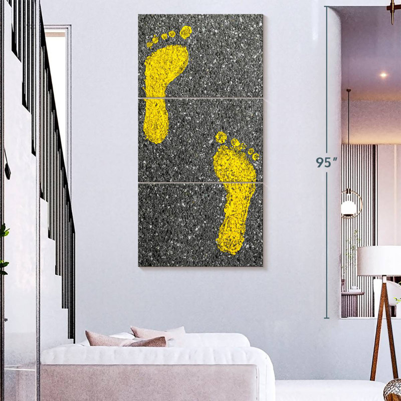 Footprints, 80" H x 39" W