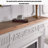 French retro electric fireplace with simulated flames