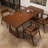 Brown Rectangular Solid Dining Table For Dining Room/Kitchen-1874553465