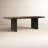 Roberto Acacia Solid Wood Top Metal Base Dining Table