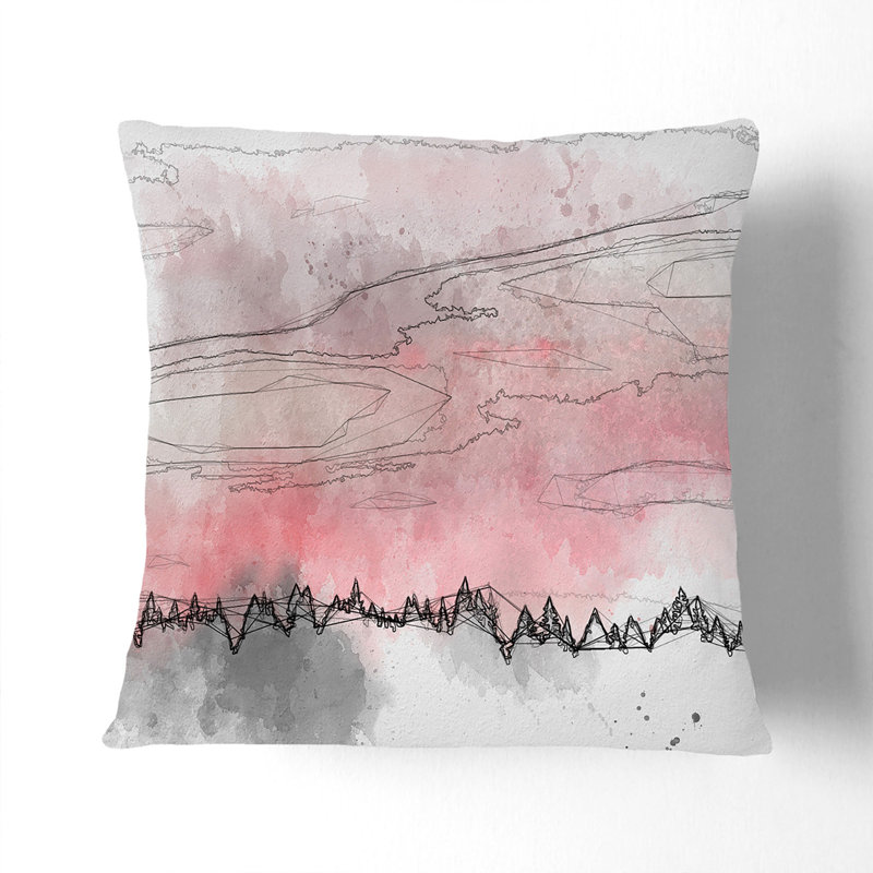 Abstract Square Cushion, 40cm H x 40cm W x 15cm D