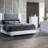 MOON SMOOTH WHITE NIGHTSTAND WITH LED