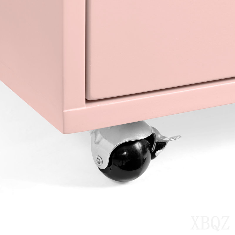 Table de bout roulante à hauteur ajustable laquée ultrabrillante avec station de charge et roues universelles avec freins, table à plateau relevable multifonctionnelle avec tiroirs de rangement pour la chambre à coucher du salon