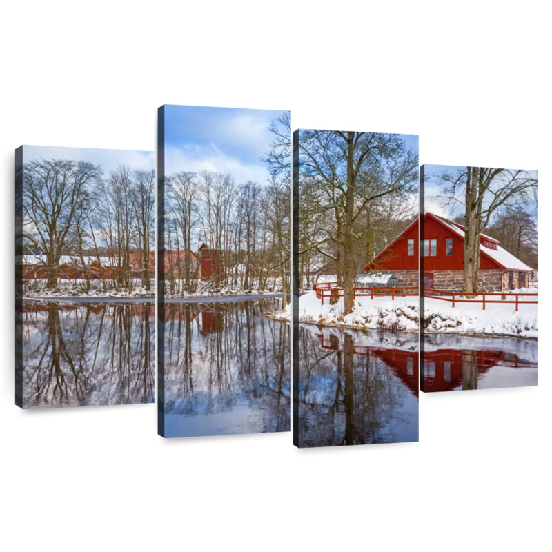 Lilie Winter Lake House, H 22 po x l 36 po