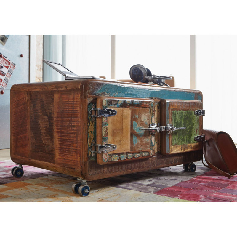 Freezy Solid Wood Coffee Table with Storage