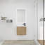 Meuble-lavabo de salle de bain avec lavabo 22 po pour petite salle de bain, meuble-lavabo flottant avec porte à fermeture en douceur-113178358