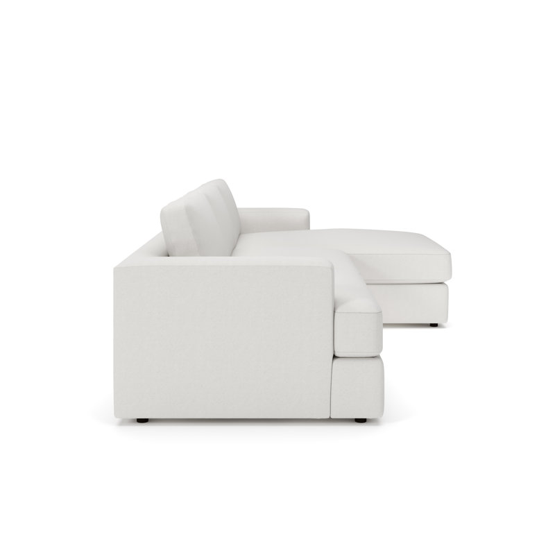Cayden 2-Piece Upholstered Sectional, Right Hand Facing, Macarena Beige