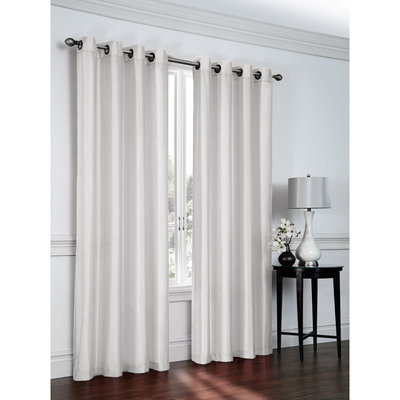 Belterra Sheer Curtain Pair, White